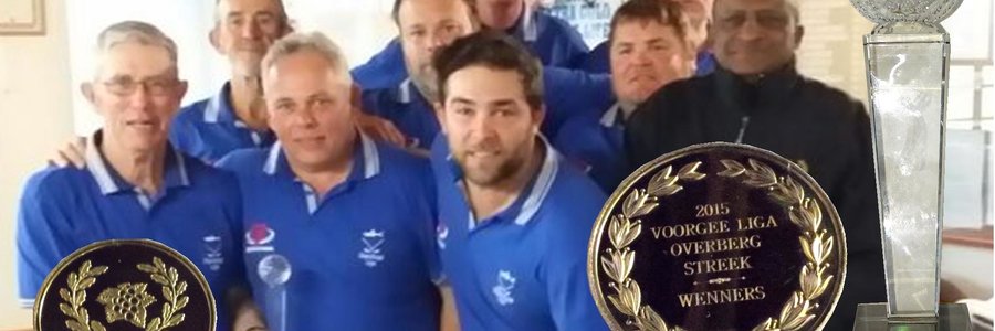 Vlnr: AndrÃ© Roos, Daan Victor, Daniel vd Merwe, Jacques Nell, Dick de Kock, Francois vd Merwe, Lambert Smith en Bev Swart saam met Randall Newman. (foto's verskaf)